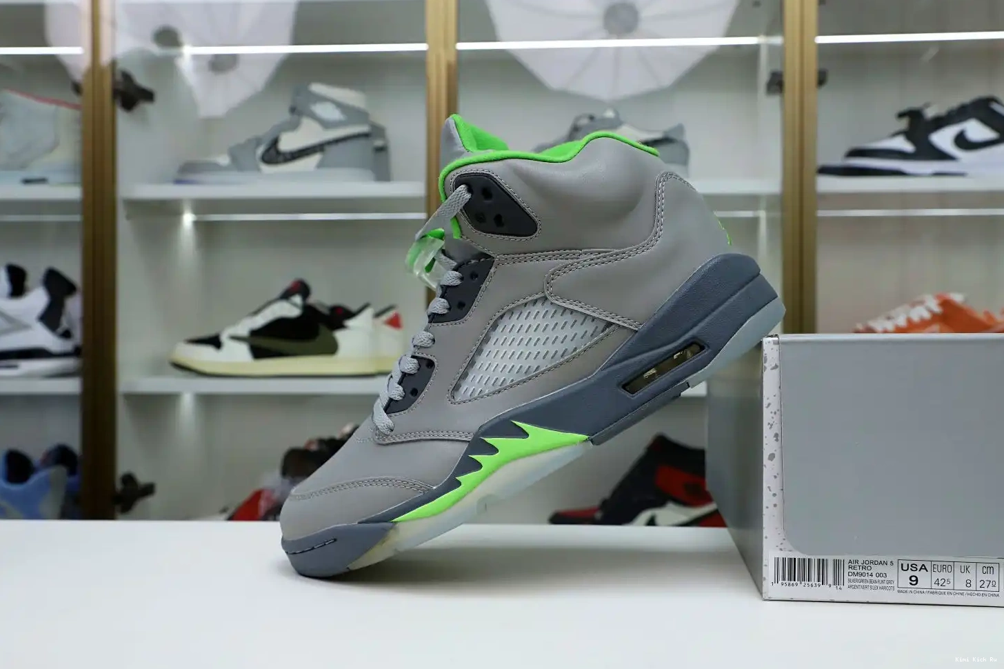 AIR RETRO 2022 Kimikick 'GREEN JORDAN 5 BEAN' 0518
